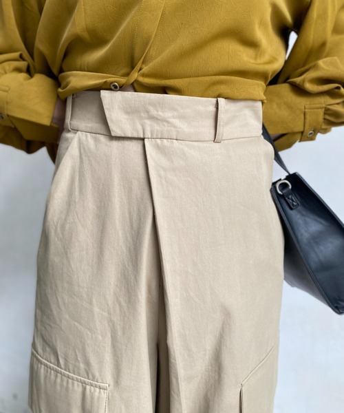CPCM（シーピーシーエム）の「サイドポケット折り返しワイドパンツ（その他パンツ・レディース・ブラック/ベージュ/カーキ・FREE）」の11枚目の写真