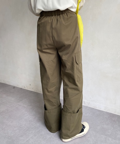 CPCM（シーピーシーエム）の「サイドポケット折り返しワイドパンツ（その他パンツ・レディース・ブラック/ベージュ/カーキ・FREE）」の20枚目の写真