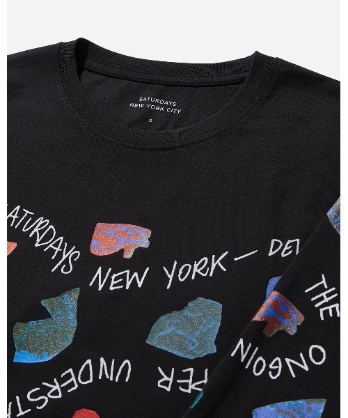 Saturdays NYC(サタデーズ ニューヨークシティ )の「Pathway Standard LS Tee(Tシャツ/カットソー・メンズ・ブラック/ベージュ・X-SMALL/S/M/L/XL)」の3枚目の写真