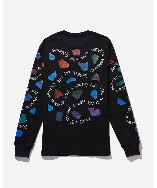 Saturdays NYC(サタデーズ ニューヨークシティ )の「Pathway Standard LS Tee(Tシャツ/カットソー・メンズ・ブラック/ベージュ・X-SMALL/S/M/L/XL)」の14枚目の写真