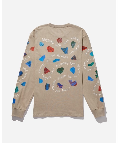 Saturdays NYC(サタデーズ ニューヨークシティ )の「Pathway Standard LS Tee(Tシャツ/カットソー・メンズ・ブラック/ベージュ・X-SMALL/S/M/L/XL)」の9枚目の写真
