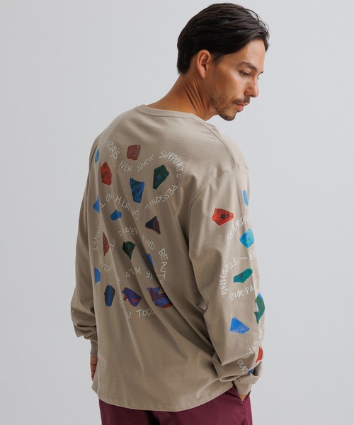 Saturdays NYC(サタデーズ ニューヨークシティ )の「Pathway Standard LS Tee(Tシャツ/カットソー・メンズ・ブラック/ベージュ・X-SMALL/S/M/L/XL)」の15枚目の写真
