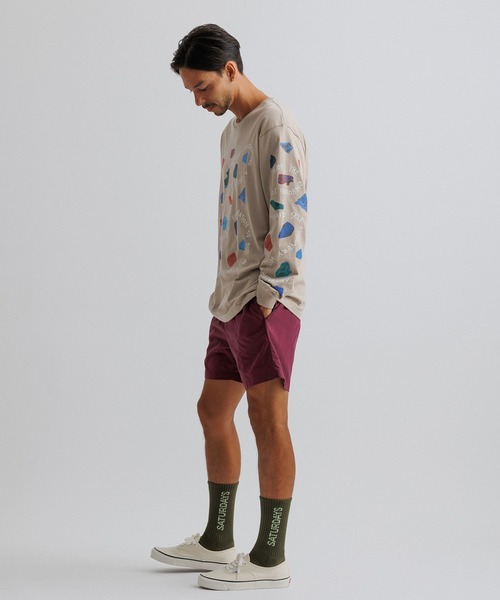 Saturdays NYC(サタデーズ ニューヨークシティ )の「Pathway Standard LS Tee(Tシャツ/カットソー・メンズ・ブラック/ベージュ・X-SMALL/S/M/L/XL)」の18枚目の写真