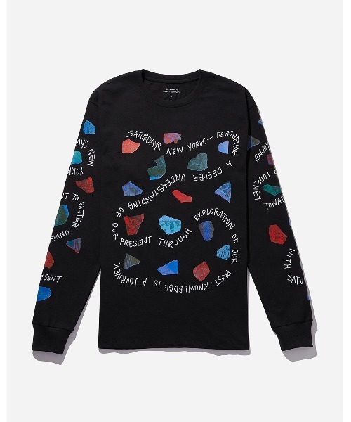 Saturdays NYC(サタデーズ ニューヨークシティ )の「Pathway Standard LS Tee(Tシャツ/カットソー・メンズ・ブラック/ベージュ・X-SMALL/S/M/L/XL)」の21枚目の写真