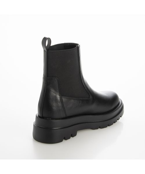 Fin(フィン)の「厚底サイドゴアブーツ【低反発スポンジ入り】(ブーツ・レディース・ブラック・LL/S/M/L)」の3枚目の写真