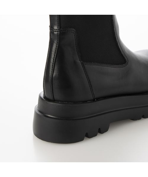 Fin(フィン)の「厚底サイドゴアブーツ【低反発スポンジ入り】(ブーツ・レディース・ブラック・LL/S/M/L)」の6枚目の写真