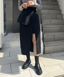 OLIVE des OLIVE | ２WAYラップスリットスカート(スカート)