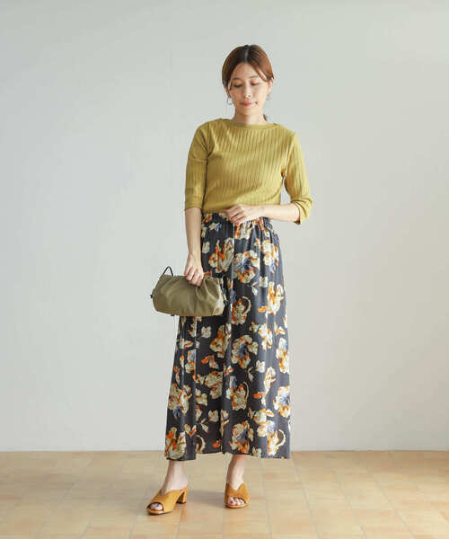 URBAN RESEARCH DOORS(アーバンリサーチドアーズ)の「針抜き6分袖カットソー(Tシャツ/カットソー・レディース・オレンジ/イエロー系その他/ライトベージュ/ネイビー・LARGE/MEDIUM)」の21枚目の写真