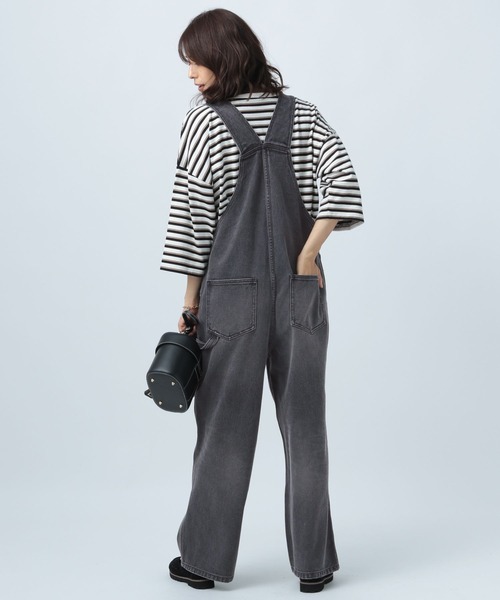 BAYFLOW(ベイフロー)の「デニムオールインワン(つなぎ/オールインワン・レディース・ブルー/ブラック・SMALL/MEDIUM)」の5枚目の写真
