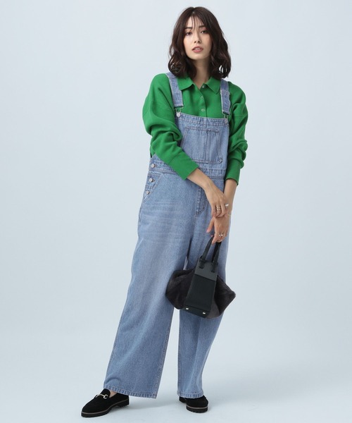 BAYFLOW(ベイフロー)の「デニムオールインワン(つなぎ/オールインワン・レディース・ブルー/ブラック・SMALL/MEDIUM)」の6枚目の写真