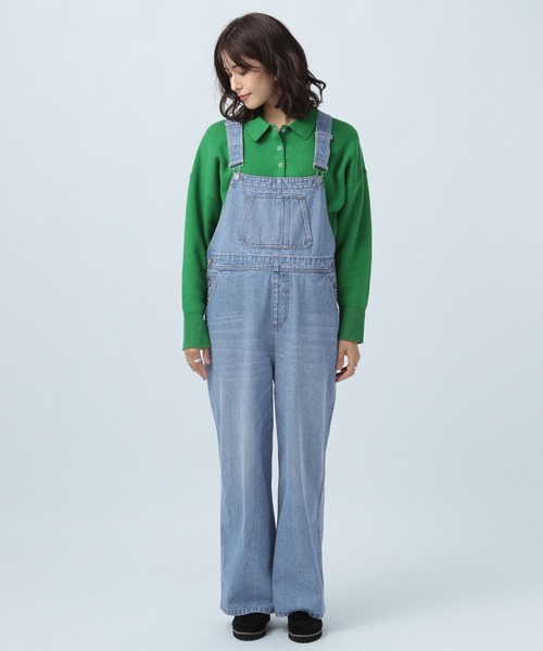 BAYFLOW(ベイフロー)の「デニムオールインワン(つなぎ/オールインワン・レディース・ブルー/ブラック・SMALL/MEDIUM)」の8枚目の写真
