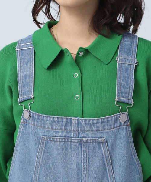 BAYFLOW(ベイフロー)の「デニムオールインワン(つなぎ/オールインワン・レディース・ブルー/ブラック・SMALL/MEDIUM)」の11枚目の写真