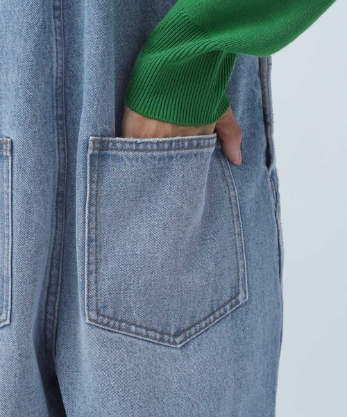 BAYFLOW(ベイフロー)の「デニムオールインワン(つなぎ/オールインワン・レディース・ブルー/ブラック・SMALL/MEDIUM)」の18枚目の写真