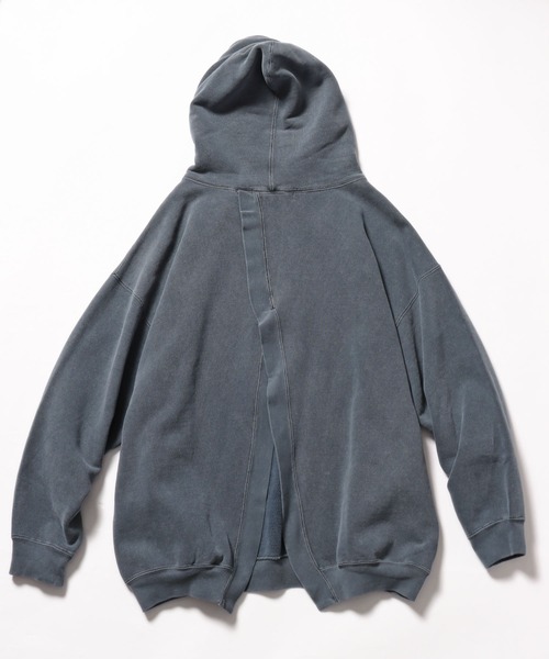 R JUBILEE(アールジュビリー)の「R JUBILEE/アール ジュビリー BACKOPEN SWEAT バックスリットパーカー フーディー(パーカー・レディース・グレー/チャコール/グリーン・FREE)」の19枚目の写真