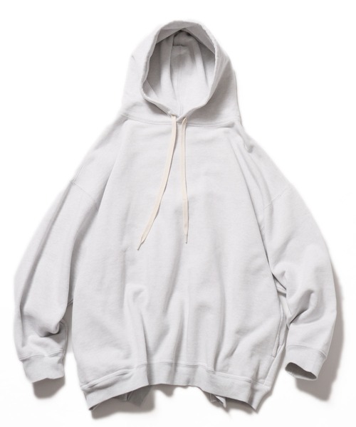 R JUBILEE(アールジュビリー)の「R JUBILEE/アール ジュビリー BACKOPEN SWEAT バックスリットパーカー フーディー(パーカー・レディース・グレー/チャコール/グリーン・FREE)」の15枚目の写真