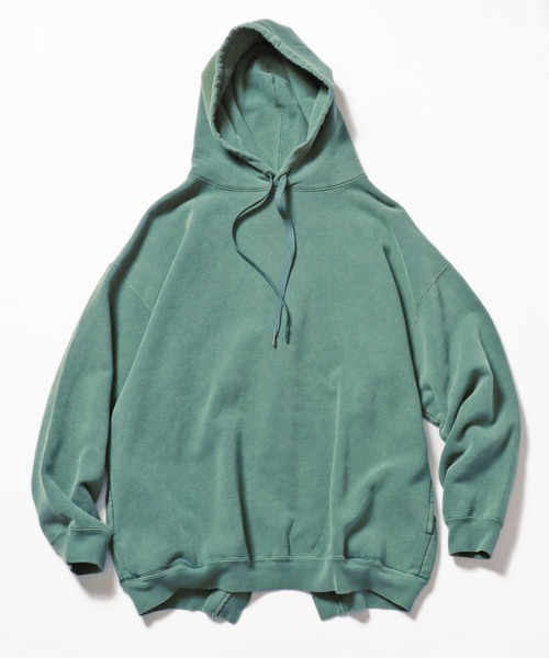 R JUBILEE(アールジュビリー)の「R JUBILEE/アール ジュビリー BACKOPEN SWEAT バックスリットパーカー フーディー(パーカー・レディース・グレー/チャコール/グリーン・FREE)」の21枚目の写真