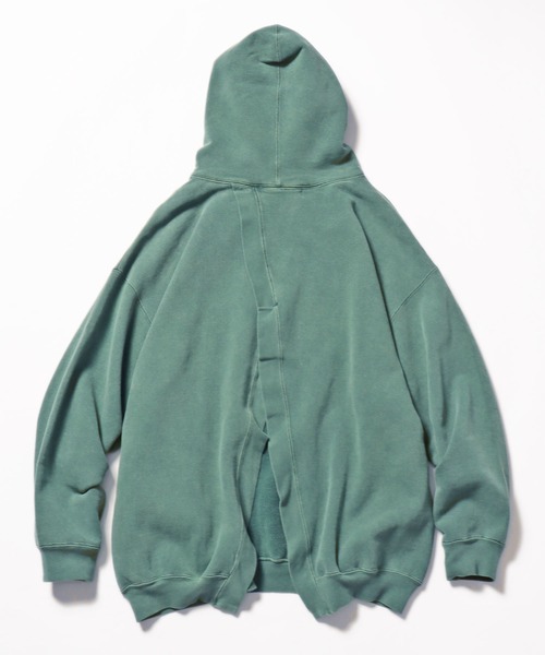 R JUBILEE(アールジュビリー)の「R JUBILEE/アール ジュビリー BACKOPEN SWEAT バックスリットパーカー フーディー(パーカー・レディース・グレー/チャコール/グリーン・FREE)」の22枚目の写真