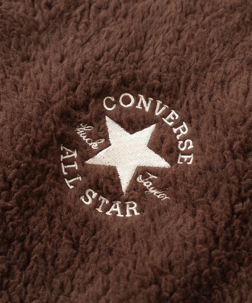CONVERSE(コンバース)の「【CONVERSE/コンバース】ビッグシルエット ALL STAR&ブランドロゴ&シューズワンポイント刺繍 リブライン ボアスウェット/裏ボアスウェット(スウェット・レディース・グリーン系その他/グリーン/ブラウン/ブラック/ブルー/クリーム・M/L/XL)」の13枚目の写真
