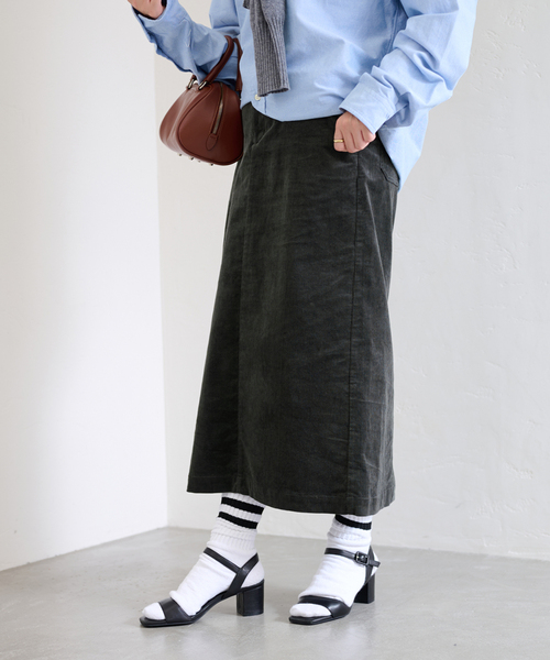 JOURNAL STANDARD(ジャーナルスタンダード)の「コーデュロイタイトスカート(スカート・レディース・ブラック/ホワイト系その他/ピンク系その他・36/38)」の17枚目の写真