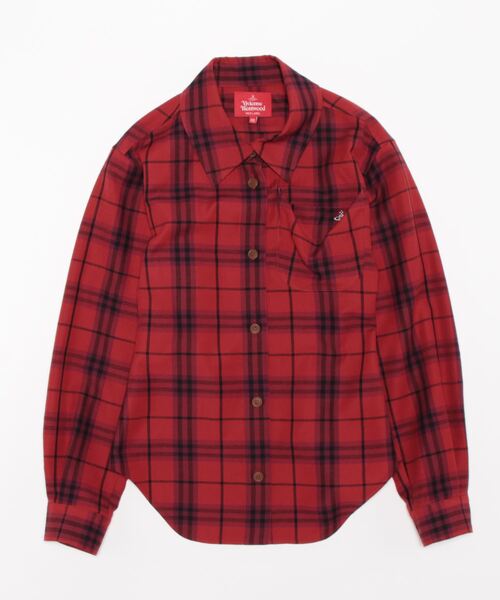 タグ付希少　ヴィヴィアンウエストウッド　ボウタイ変形シャツポンチョ　チェック Vivienne Westwood - 希少サイズ Vivienne Westwood MAN