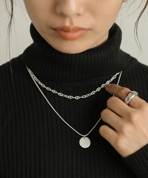 select MOCA（セレクトモカ）の「チェーンネックレス（ネックレス・レディース・ゴールド/シルバー・FREE）」の6枚目の写真
