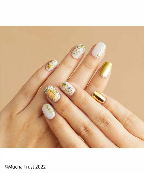 IEDIT(イディット)の「IEDIT 繊細で幻想的なミュシャの世界をまとう ネイルシール(ネイルシール/ネイルチップ・レディース・ゴールド系その他/ブラウン系その他/パープル系その他/ボルドー・ONE SIZE)」の4枚目の写真