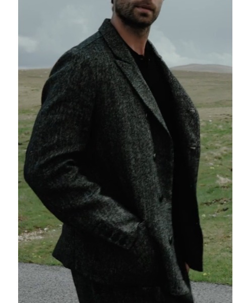 TRANSIT（トランジット）の「TRANSIT/トランジット/ヘリンボーンジャケット（テーラードジャケット・メンズ・グレー・L/M）」の11枚目の写真