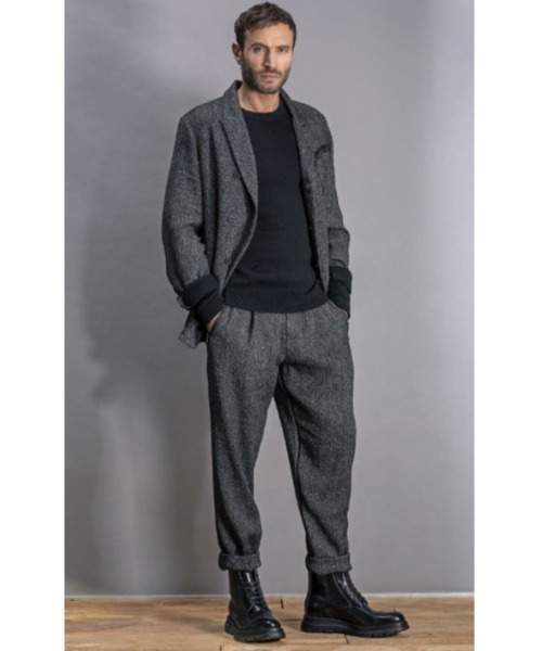 TRANSIT（トランジット）の「TRANSIT/トランジット/ヘリンボーンジャケット（テーラードジャケット・メンズ・グレー・L/M）」の7枚目の写真