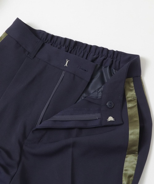 KBF(ケイビーエフ)の「サイドラインスラックス(スラックス・レディース・ネイビー/アイボリー/ボルドー・ONE)」の7枚目の写真