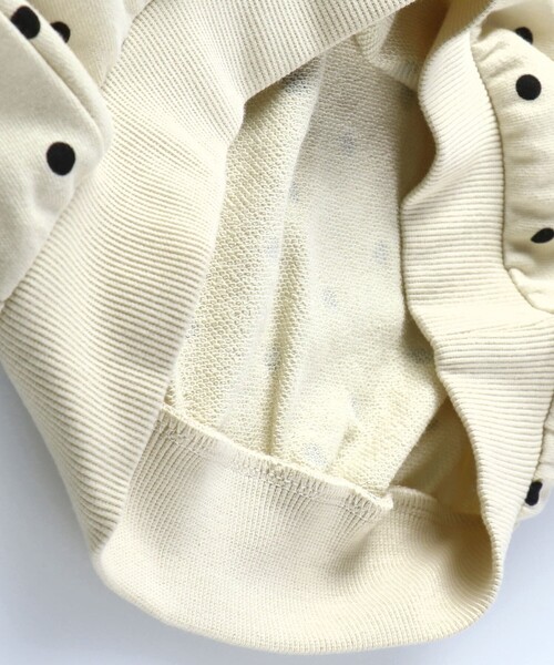 BRANSHES（ブランシェス）の「無地/ドット柄袖フリル長袖トレーナー（スウェット・キッズ・アイボリー/ブラウン/ピンク・100/110/120/90/140/150/130）」の22枚目の写真