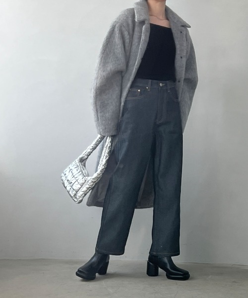 chuclla（チュクラ）の「ワッフルギャザー ワンハンドルバッグ cha22a003（ショルダーバッグ・レディース・シルバー/ブラック・FREE）」の4枚目の写真