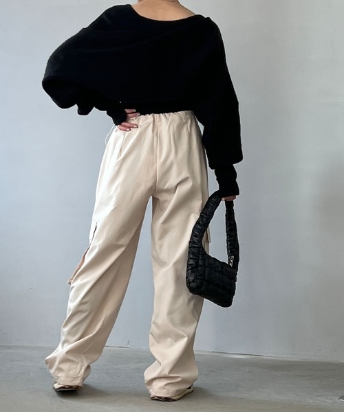 chuclla（チュクラ）の「ワッフルギャザー ワンハンドルバッグ cha22a003（ショルダーバッグ・レディース・シルバー/ブラック・FREE）」の16枚目の写真