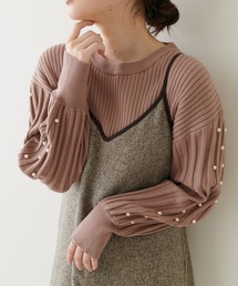 パールスリーブお上品ニット