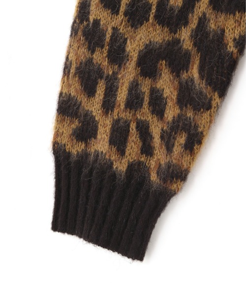 schott（ショット）の「Schott/ショット/LEOPARD MOHAIR SWEATER