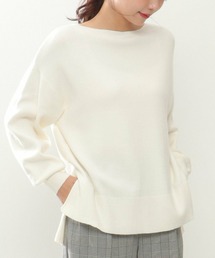 ikka | 総針ボートネックプルオーバー(ニット/セーター)