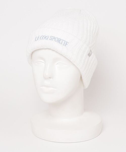 le coq sportif(ルコックスポルティフ)の「ルコック ニットキャップ スポーツウエア メンズ レディース ユニセックス 冬用 防寒 アクセサリー 小物 キャップ 帽子(ニットキャップ/ビーニー・メンズ・ホワイト/ベージュ/ブラック/オレンジ・F)」の2枚目の写真