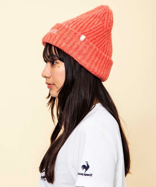 le coq sportif(ルコックスポルティフ)の「ルコック ニットキャップ スポーツウエア メンズ レディース ユニセックス 冬用 防寒 アクセサリー 小物 キャップ 帽子(ニットキャップ/ビーニー・メンズ・ホワイト/ベージュ/ブラック/オレンジ・F)」の14枚目の写真