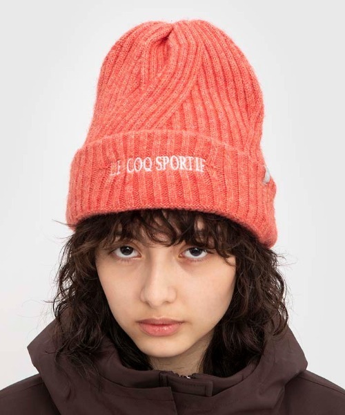 le coq sportif(ルコックスポルティフ)の「ルコック ニットキャップ スポーツウエア メンズ レディース ユニセックス 冬用 防寒 アクセサリー 小物 キャップ 帽子(ニットキャップ/ビーニー・メンズ・ホワイト/ベージュ/ブラック/オレンジ・F)」の11枚目の写真