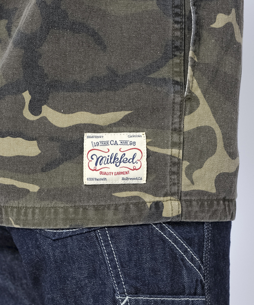 MILKFED.(ミルクフェド)の「BIG SHIRT JACKET(ブルゾン・レディース・カモフラージュ/インディゴブルー・SMALL/MEDIUM)」の11枚目の写真