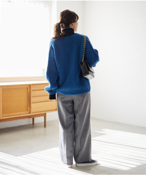 JOURNAL STANDARD(ジャーナルスタンダード)の「ワイドスラックスパンツ(その他パンツ・レディース・チャコールグレー/ピンク/ダークブルー・36/38)」の8枚目の写真