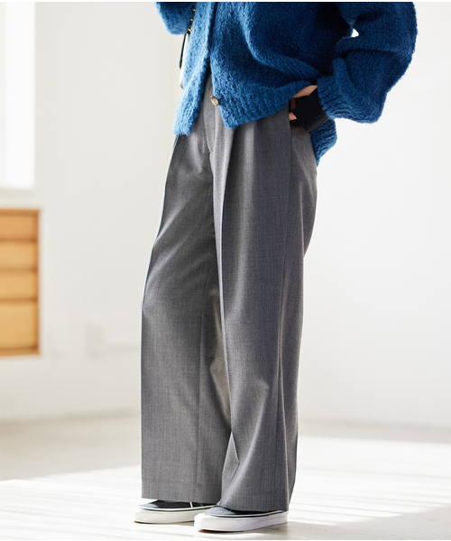 JOURNAL STANDARD(ジャーナルスタンダード)の「ワイドスラックスパンツ(その他パンツ・レディース・チャコールグレー/ピンク/ダークブルー・36/38)」の9枚目の写真