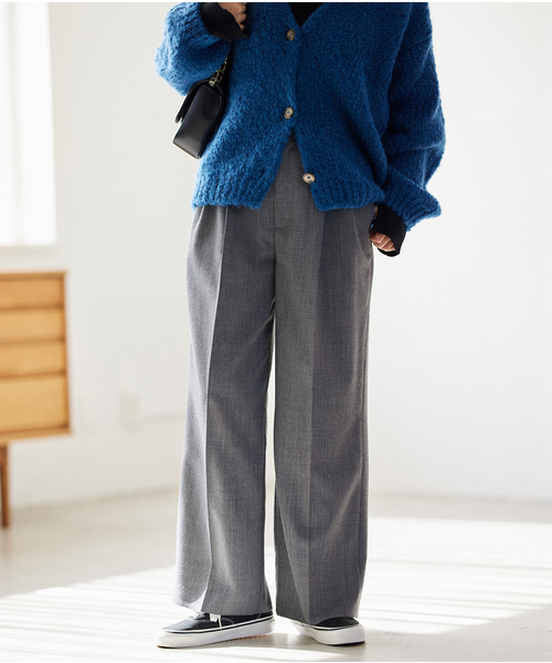 JOURNAL STANDARD(ジャーナルスタンダード)の「ワイドスラックスパンツ(その他パンツ・レディース・チャコールグレー/ピンク/ダークブルー・36/38)」の10枚目の写真