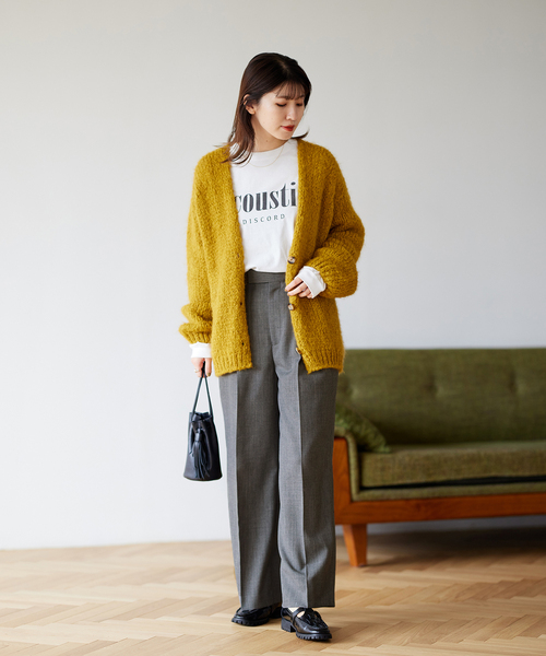JOURNAL STANDARD(ジャーナルスタンダード)の「ワイドスラックスパンツ(その他パンツ・レディース・チャコールグレー/ピンク/ダークブルー・36/38)」の11枚目の写真
