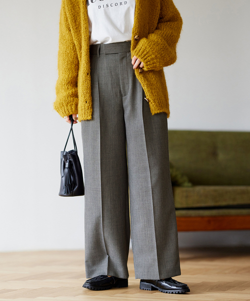 JOURNAL STANDARD(ジャーナルスタンダード)の「ワイドスラックスパンツ(その他パンツ・レディース・チャコールグレー/ピンク/ダークブルー・36/38)」の13枚目の写真