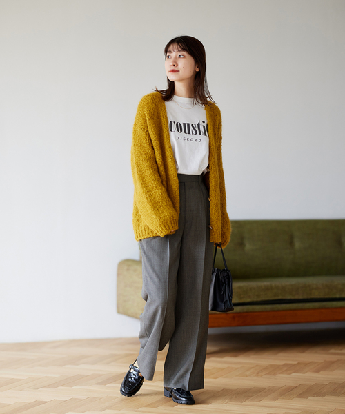 JOURNAL STANDARD(ジャーナルスタンダード)の「ワイドスラックスパンツ(その他パンツ・レディース・チャコールグレー/ピンク/ダークブルー・36/38)」の15枚目の写真
