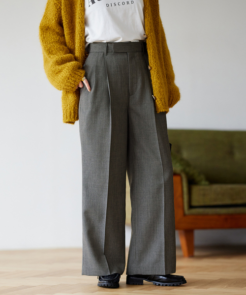 JOURNAL STANDARD(ジャーナルスタンダード)の「ワイドスラックスパンツ(その他パンツ・レディース・チャコールグレー/ピンク/ダークブルー・36/38)」の16枚目の写真