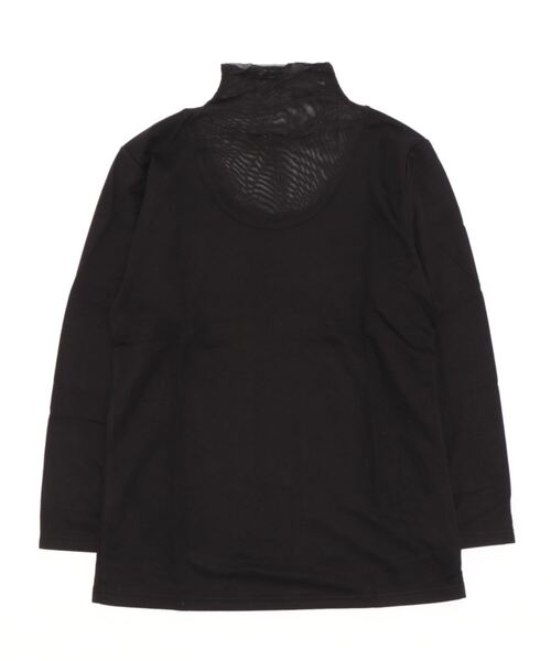 and it_(アンドイット)の「極暖シアーネックインナーカットソー(Tシャツ/カットソー・レディース・オフホワイト/ブラック系1/ブラック系2・LL/M/L)」の11枚目の写真