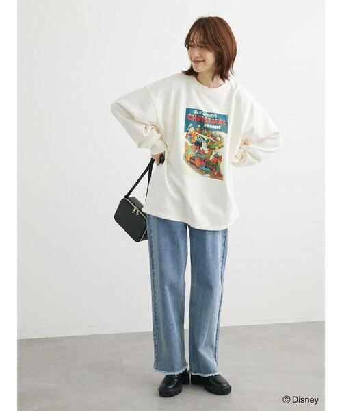 Green　Parks（グリーンパークス）の「Disney/袖ツリー裏毛プルオーバー（スウェット・レディース・アイボリー/ピンク・FREE）」の13枚目の写真