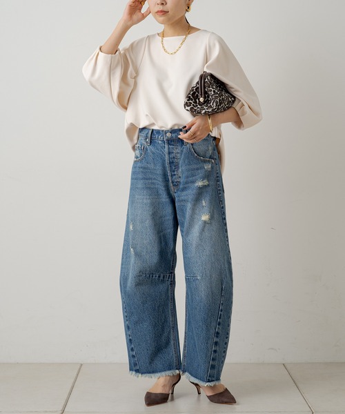 LOUNGEDRESS（ラウンジドレス）の「ジョーゼットボリューム袖ブラウス 