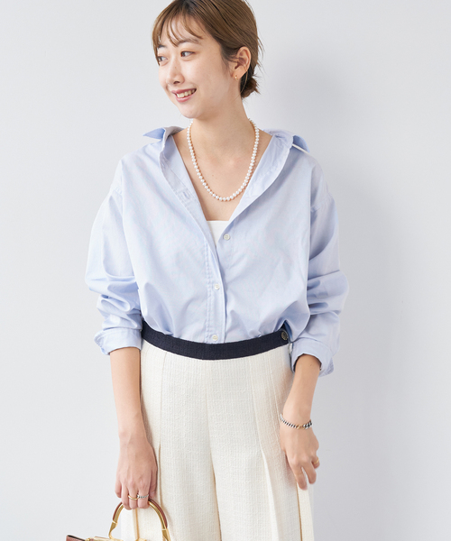plage les Tendre standard シャツ　ベージュ plage（プラージュ）の「les Tendre ox loose シャツ（シャツ